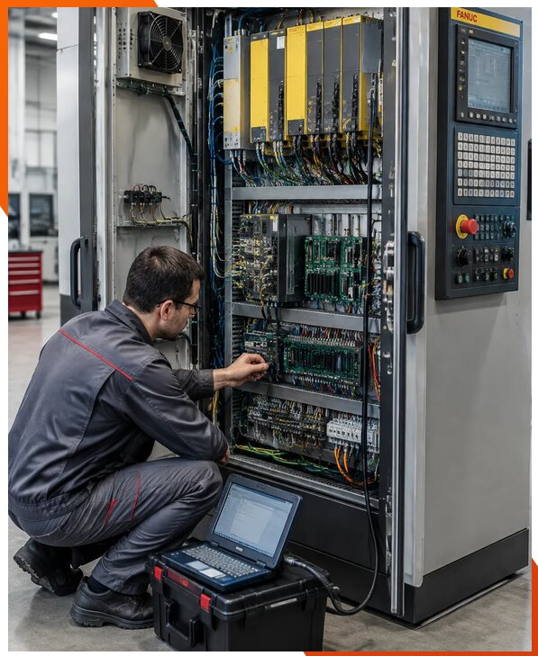 Ремонт систем ЧПУ FANUC промышленных станков в Егорьевске